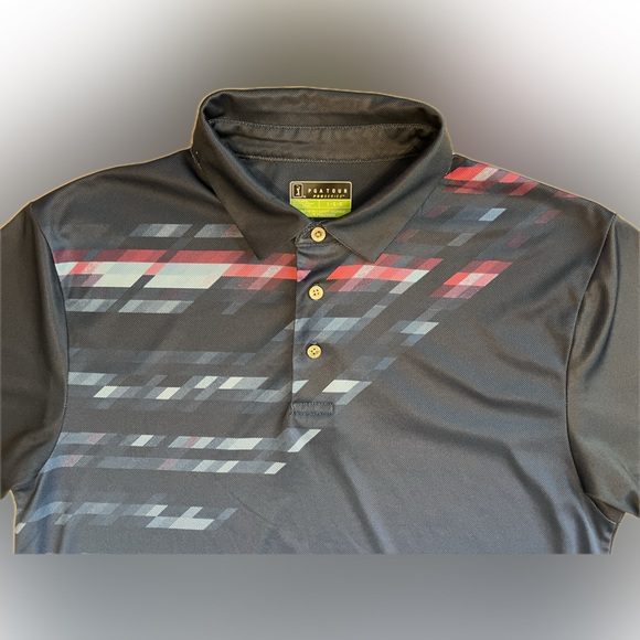🏌️‍♂️⛳️PGA Tour Pro Series Mens Size L Navy+  Blue Golf Polo Shirt Athletic Fit - Picture 16 of 17